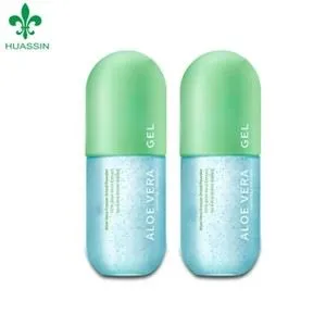 Kosmeetikapudel aloe geeli jaoks, vajutab pumpa